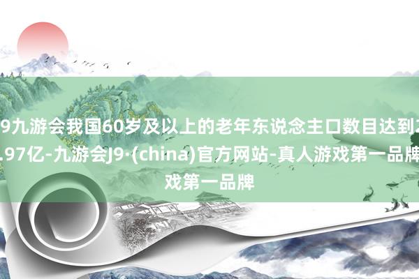 j9九游会我国60岁及以上的老年东说念主口数目达到2.97亿-九游会J9·(china)官方网站-真人游戏第一品牌