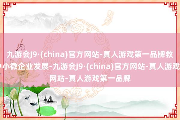 九游会J9·(china)官方网站-真人游戏第一品牌救济19家中小微企业发展-九游会J9·(china)官方网站-真人游戏第一品牌